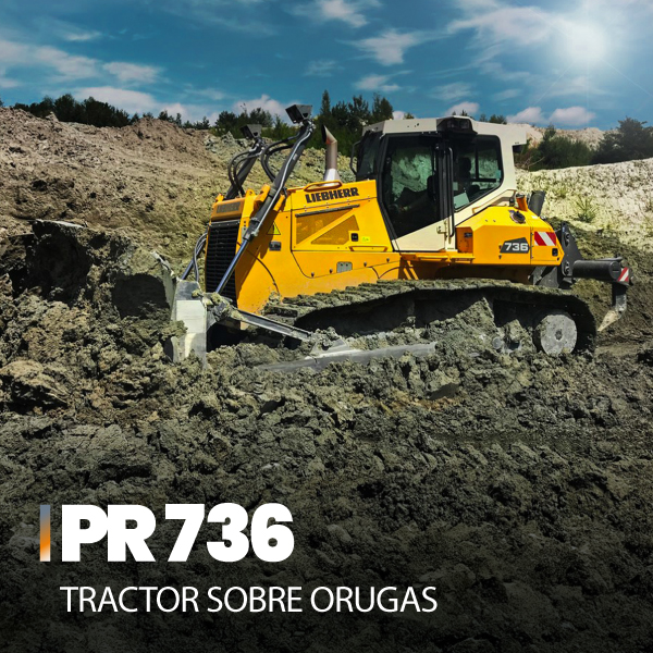 Liebherr PR 736 tractor sobre orugas